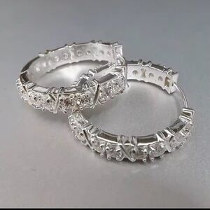 Elegant Silver Hoop Earrings